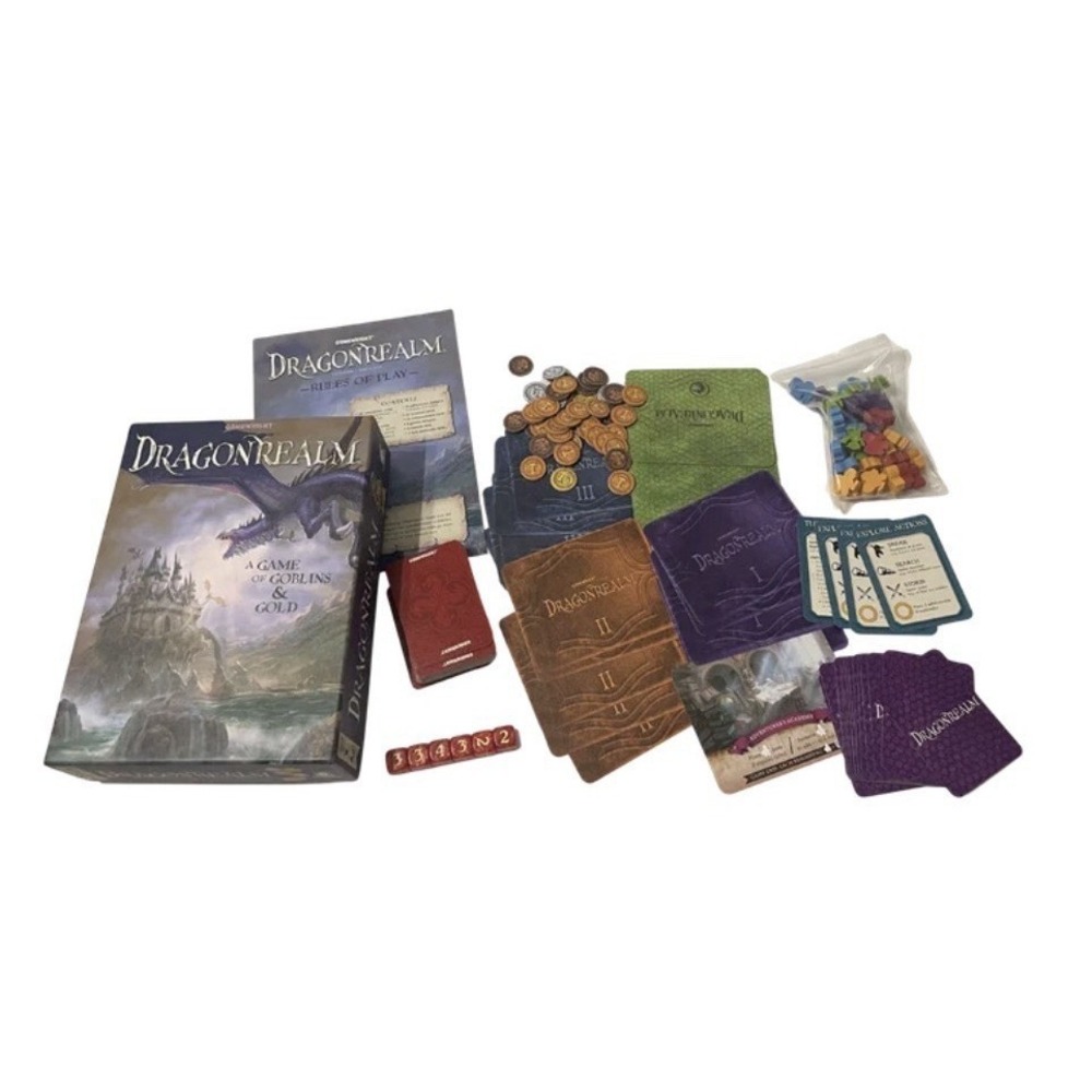 Dragonrealm Gamewright Board Game - 2019 Goblins & Gold Dragonwood - READ